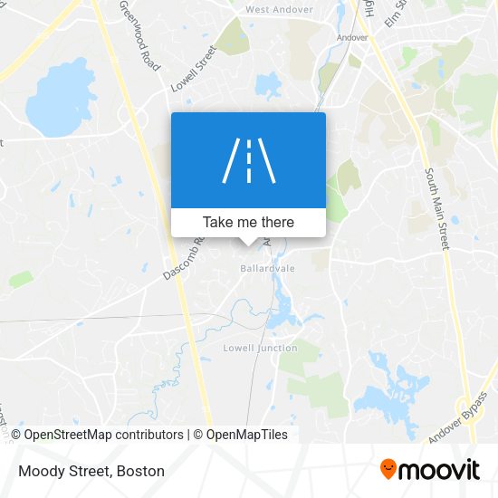 Mapa de Moody Street