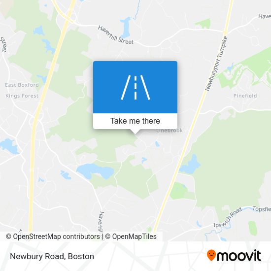 Newbury Road map