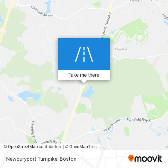 Newburyport Turnpike map