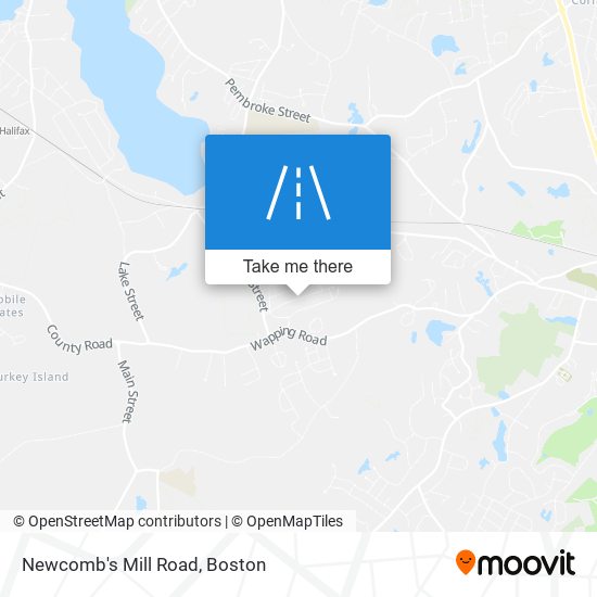 Mapa de Newcomb's Mill Road