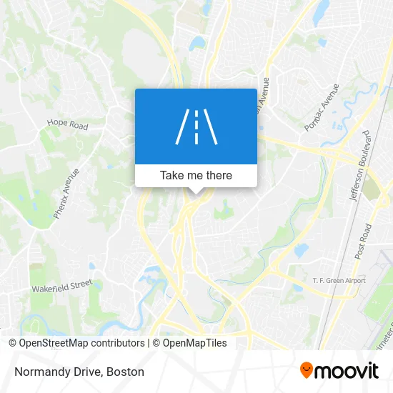 Normandy Drive map
