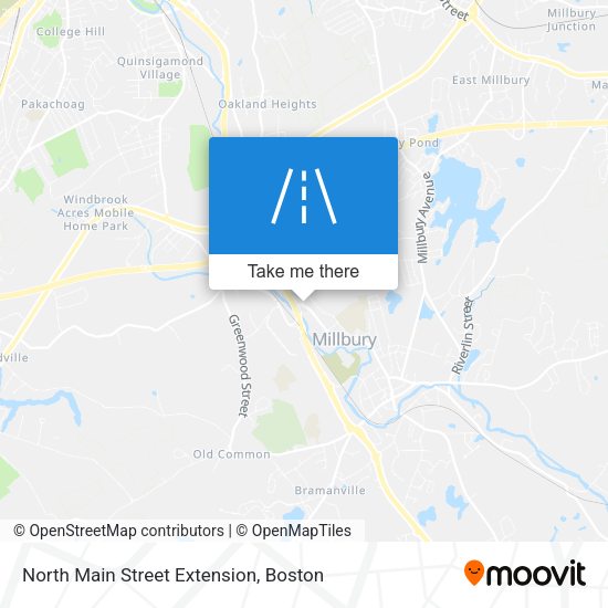 North Main Street Extension map