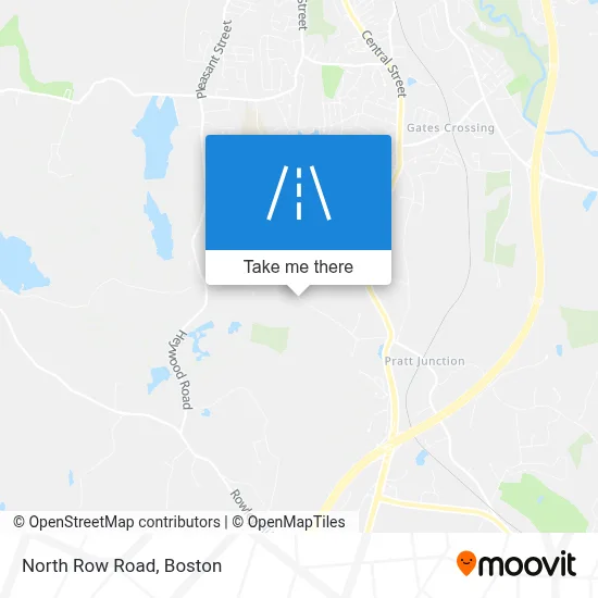 North Row Road map