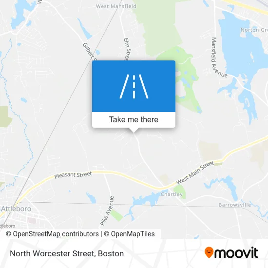 North Worcester Street map