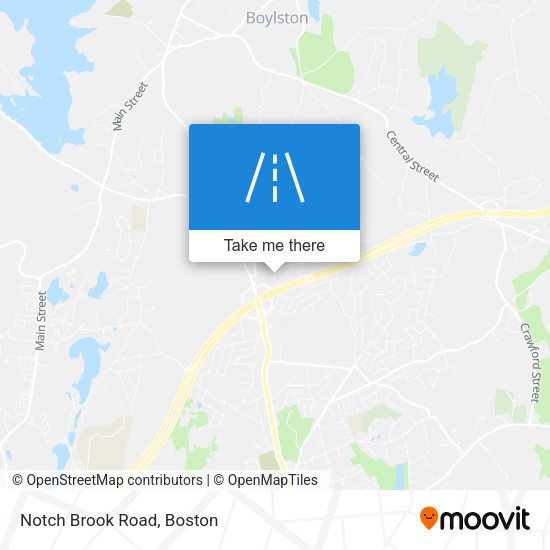 Notch Brook Road map