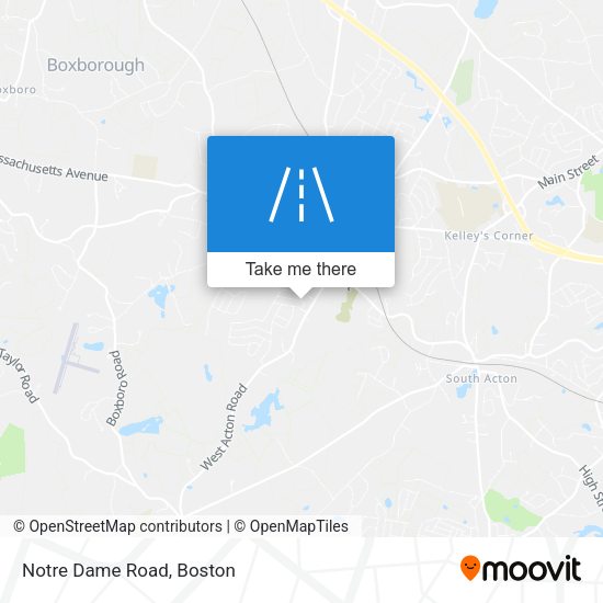 Mapa de Notre Dame Road