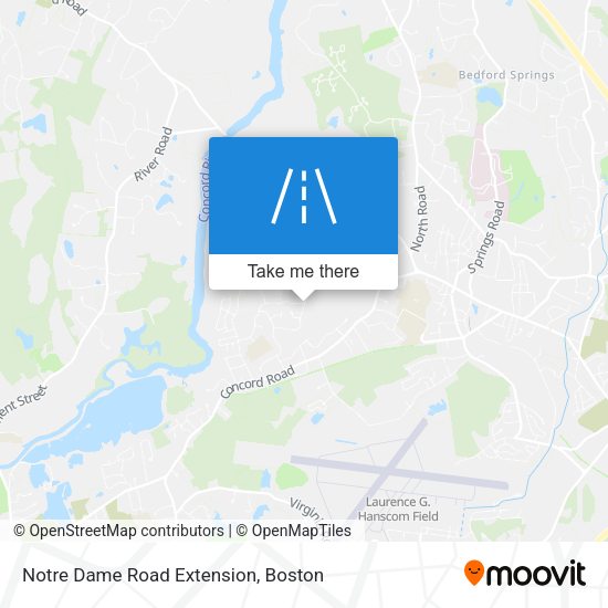 Notre Dame Road Extension map