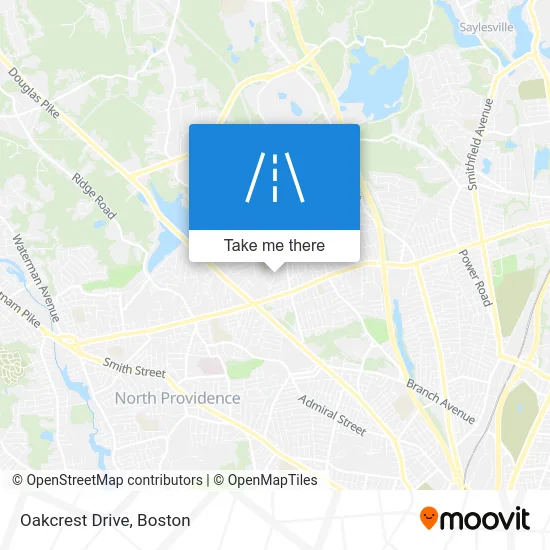 Oakcrest Drive map