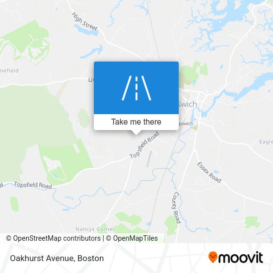 Mapa de Oakhurst Avenue