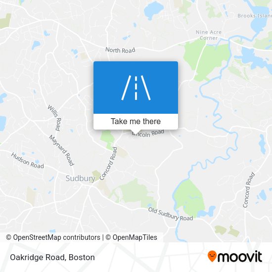 Mapa de Oakridge Road