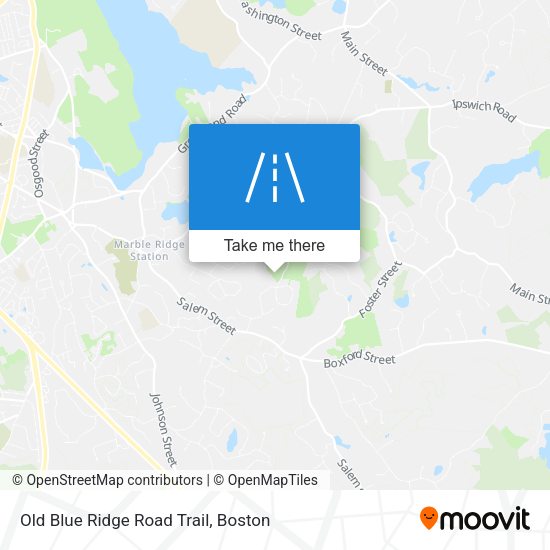 Old Blue Ridge Road Trail map