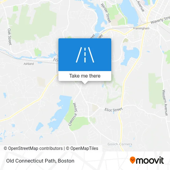 Old Connecticut Path map