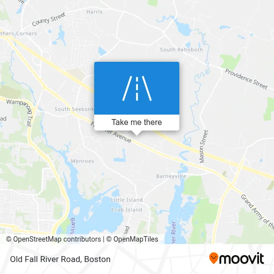 Old Fall River Road map