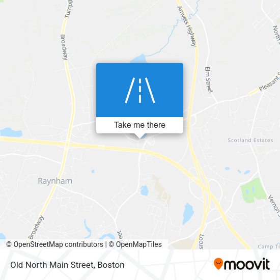Old North Main Street map