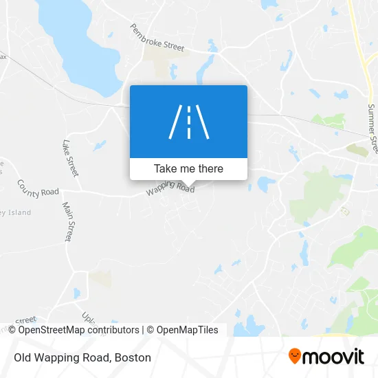 Old Wapping Road map