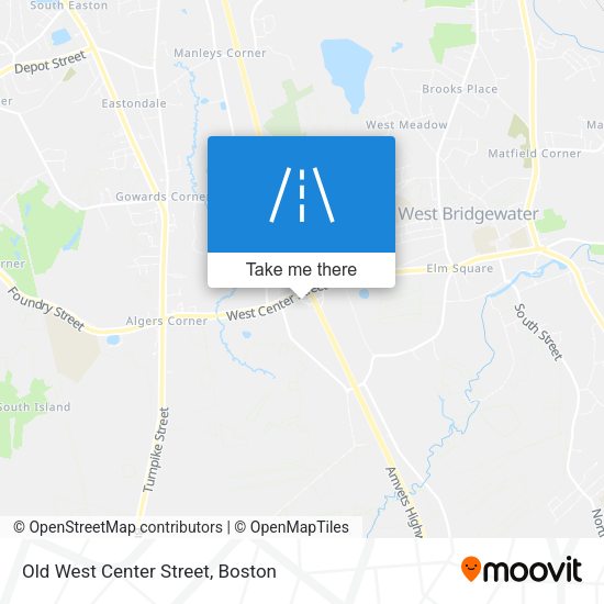 Old West Center Street map