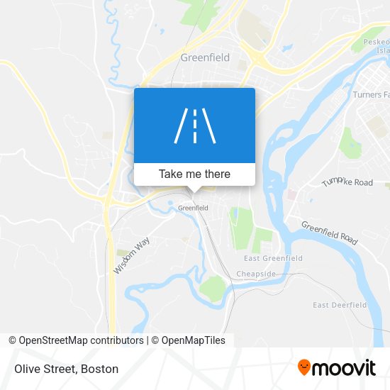Mapa de Olive Street