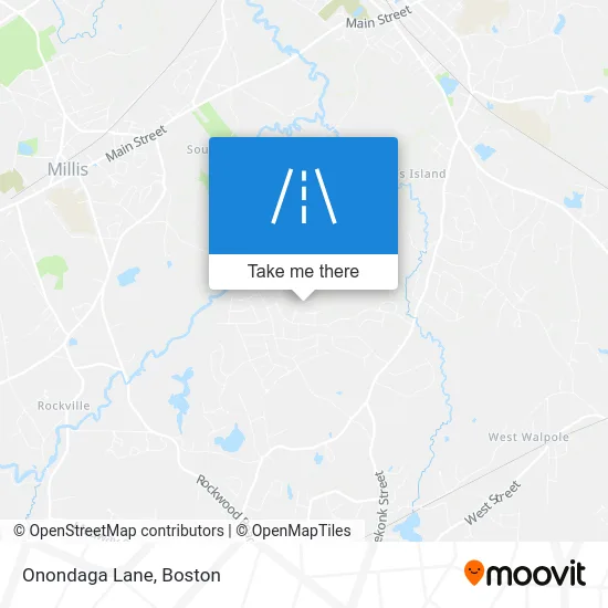 Onondaga Lane map