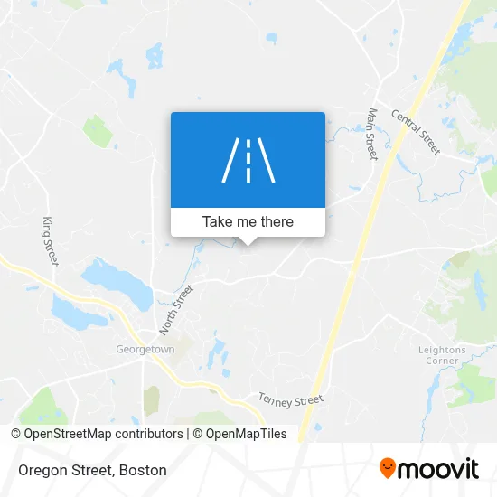 Oregon Street map
