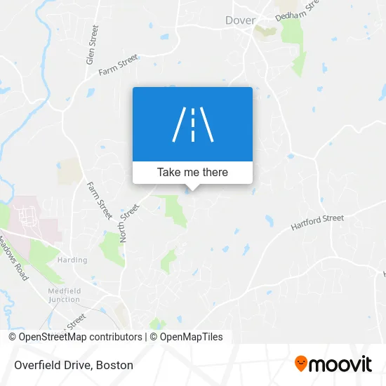 Overfield Drive map