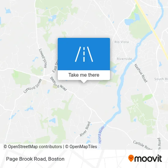 Page Brook Road map