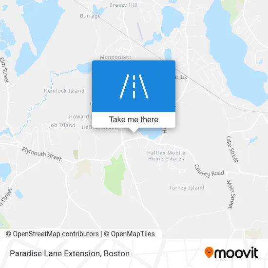 Paradise Lane Extension map