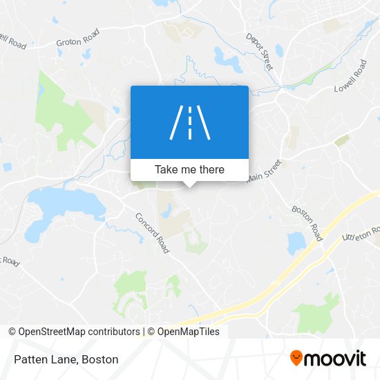 Mapa de Patten Lane