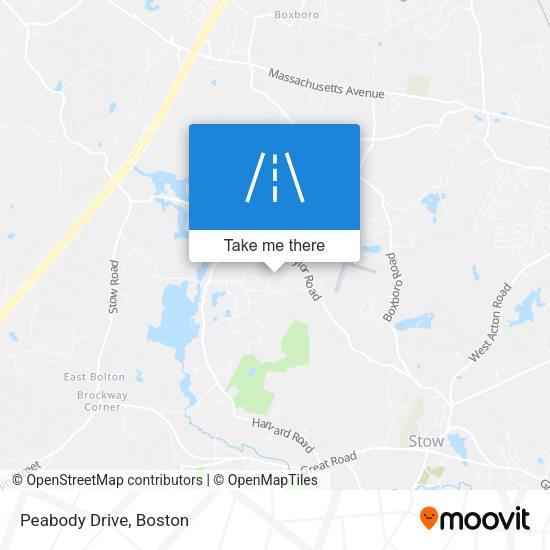 Peabody Drive map