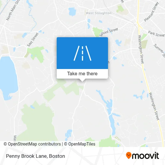 Penny Brook Lane map