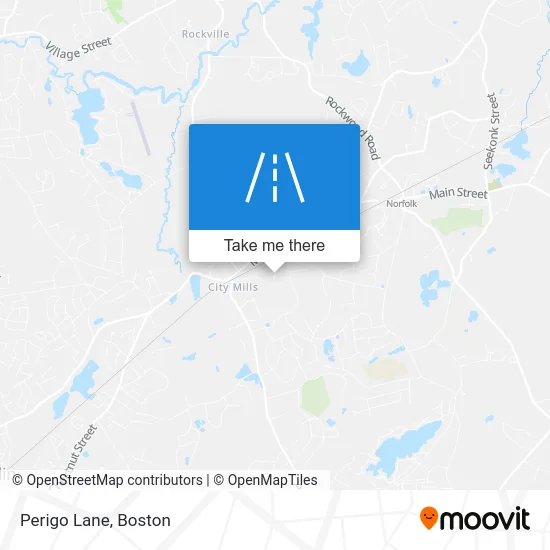 Perigo Lane map