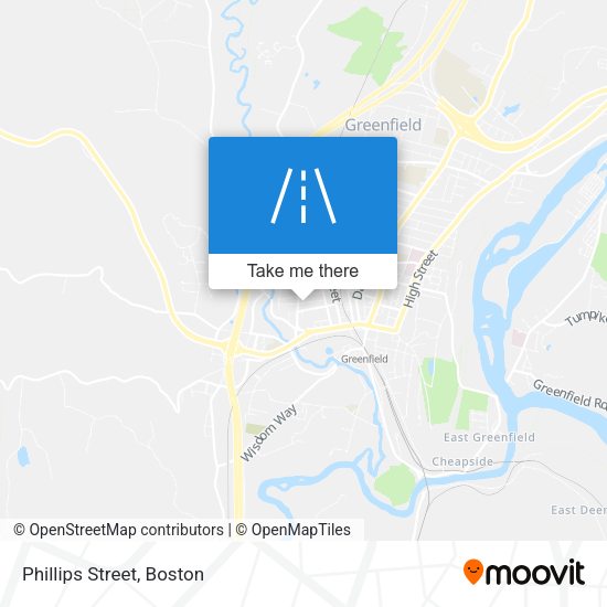 Mapa de Phillips Street