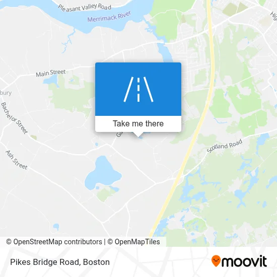 Pikes Bridge Road map