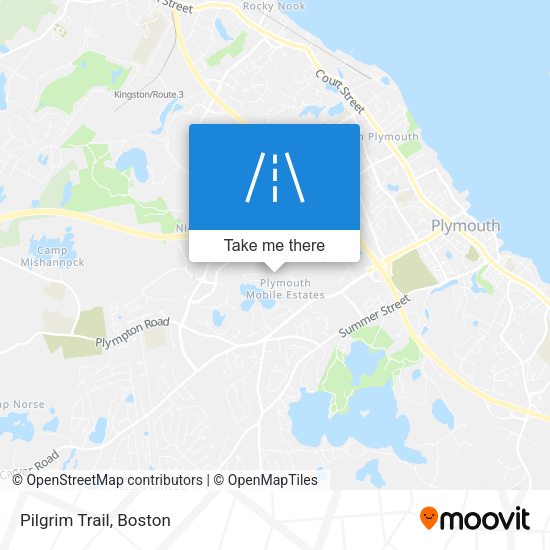 Mapa de Pilgrim Trail