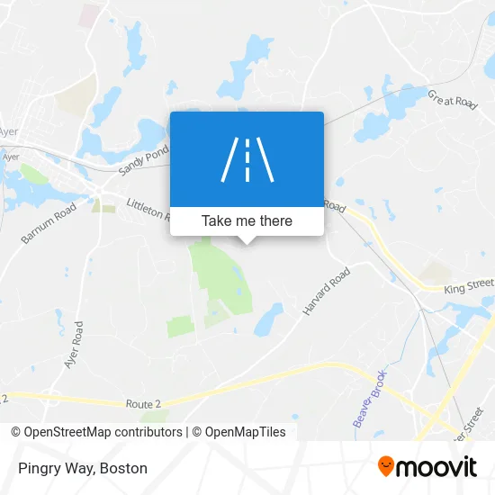 Pingry Way map