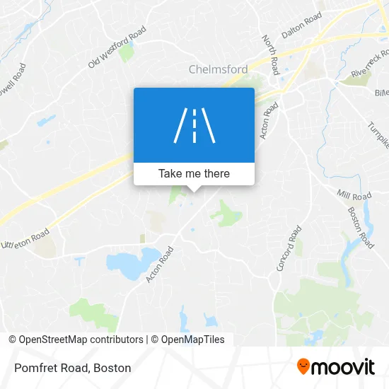 Pomfret Road map
