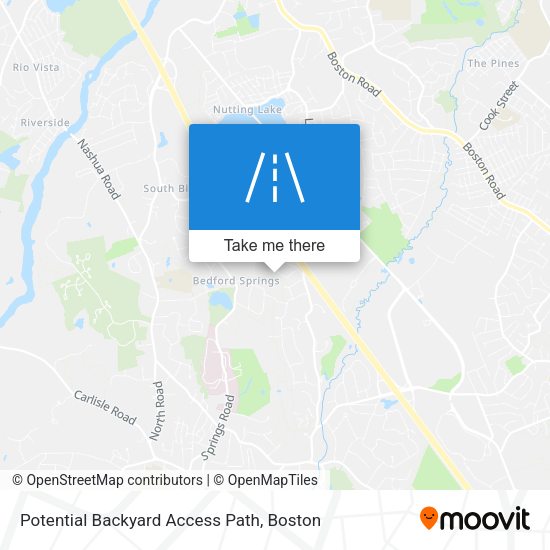Mapa de Potential Backyard Access Path