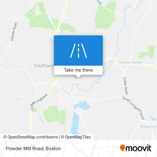 Powder Mill Road map