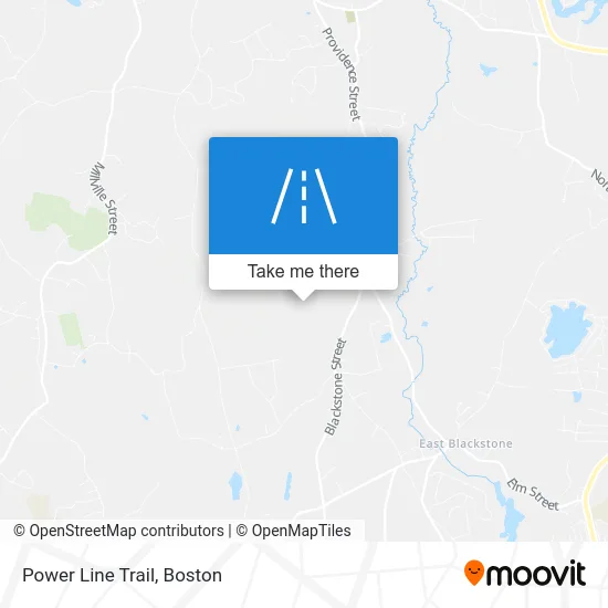 Power Line Trail map