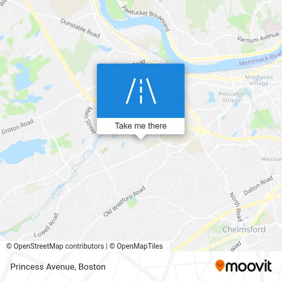 Princess Avenue map