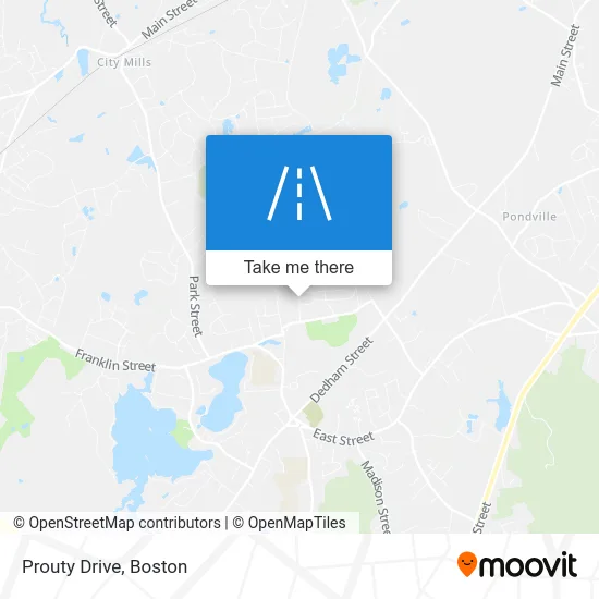 Prouty Drive map