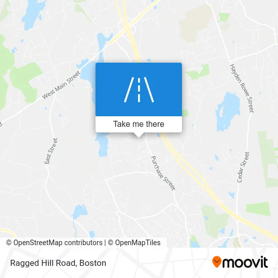 Ragged Hill Road map