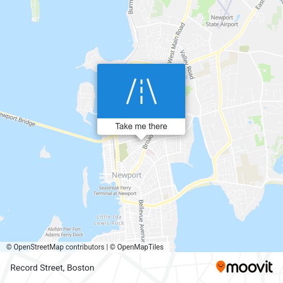 Record Street map