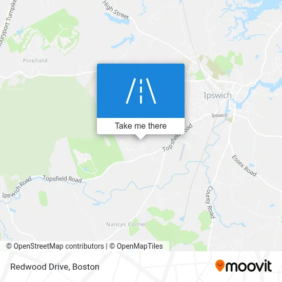 Redwood Drive map