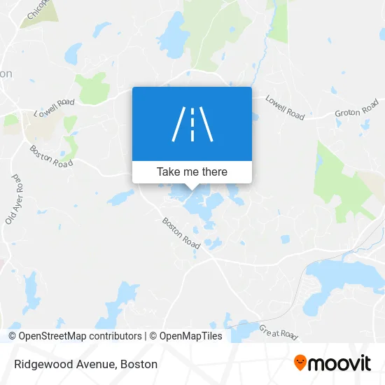 Ridgewood Avenue map