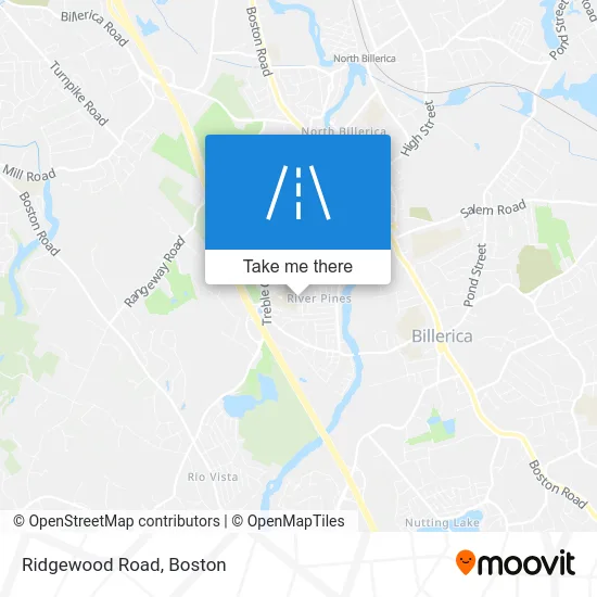 Ridgewood Road map