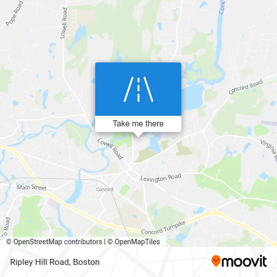 Ripley Hill Road map