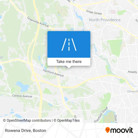 Rowena Drive map
