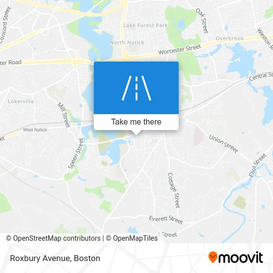 Roxbury Avenue map