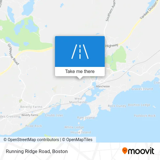 Running Ridge Road map