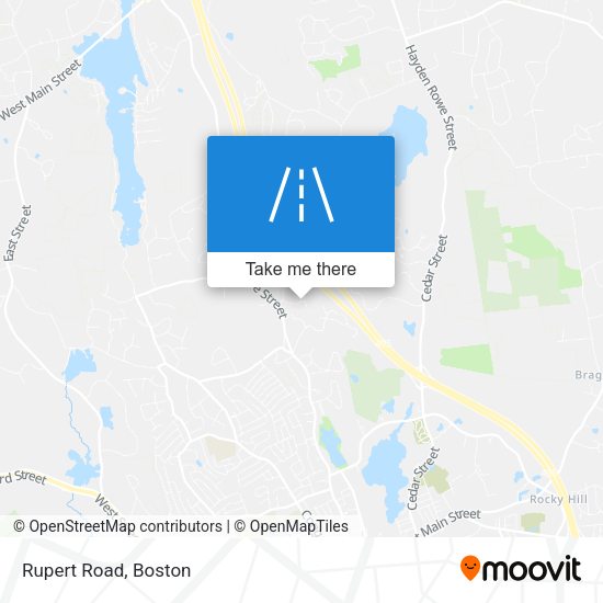 Mapa de Rupert Road